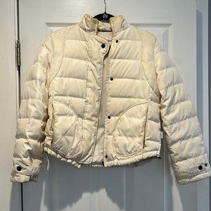 White Calvin Klein Ski Puffer Jacket